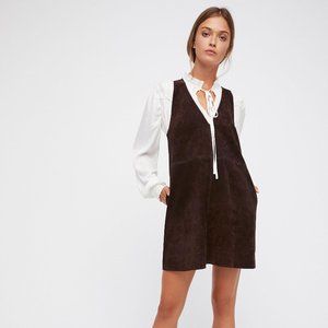Free People Retro Love Suede Mini Dress